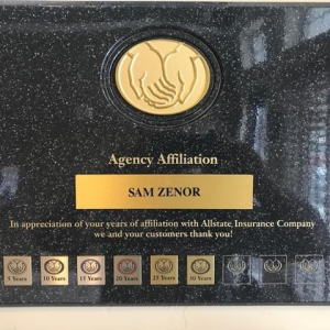 Photo of Sam Zenor: Allstate Insurance an Allstate agent for 34 years