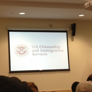 Photo of U.S. Citizenship and Immigration Services a federal agency that provides information and services