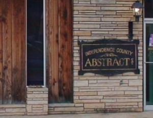 Photo of Independence County Abstract Company searching titles and closing real estate sales and loans
