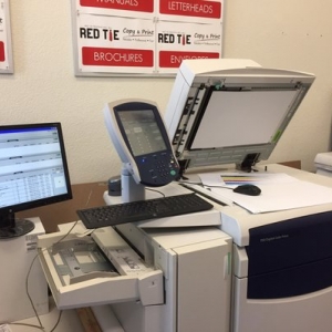 Photo of Red Tie Printing