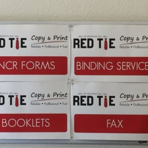 Photo of Red Tie Printing
