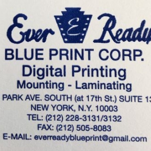Photo of Ever Ready Blue Print