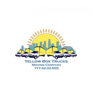 Photo of Yellow Box Trucks Moving