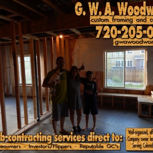 Photo of GWA Woodworks custom framing and carpentry