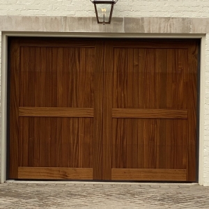 Photo of Overhead Door and Fireplace