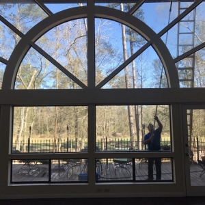Photo of First Glass Window Treatment