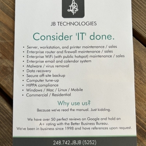 Photo of JB Technologies