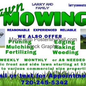 Photo of Larry and family lawn service