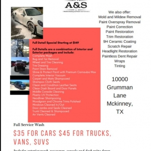 Plano A&S Mobile Auto Detailing