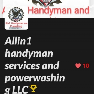 Photo of Allin 1 Handyman Services and Powerwashing
