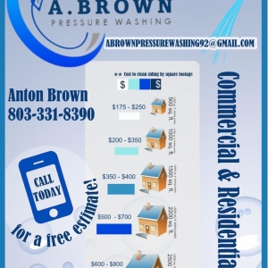 Photo of A Brown Pressure Washing