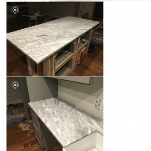 Photo of Countertop and Cabinet