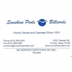 Forney Sunshine Pools & Billiards