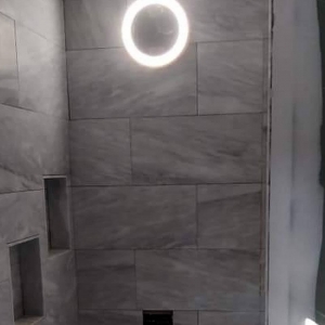 Photo of Mark Tile Installation