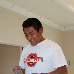 Photo of Red Brush Painting