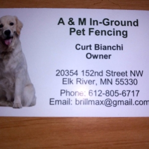 Photo of A & M In-Ground Pet Fencing