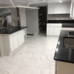 Photo of Mario's Granite Installation