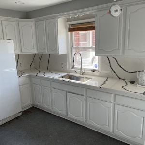 Photo of Mario's Granite Installation
