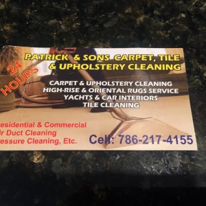 Photo of Patrick & Sons Carpet Tile & Upholstery Cleaning