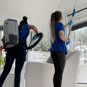 Photo of Blue and Green Cleaning