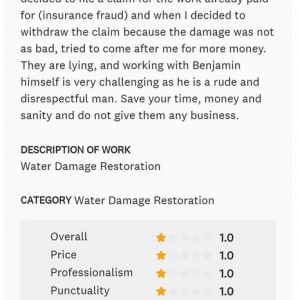 Photo of Benjamin Water Damage Restoration Service