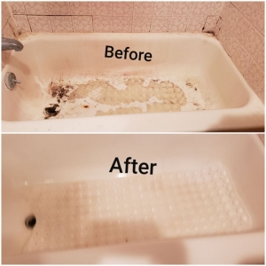 Photo of Tony and Helen Cleaning
