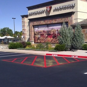 Photo of Mountain Lot Striping