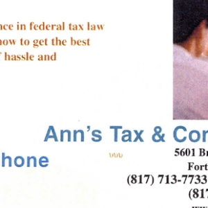 Photo of Ann's Tax & Consulting Service