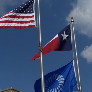Photo of Airborne Flag & Flagpole