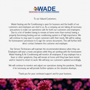 Photo of Wade Heating & Air Conditioning