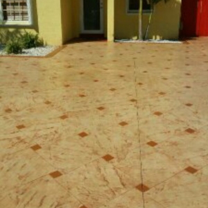 Photo of Lion Finiched Stamped Concrete