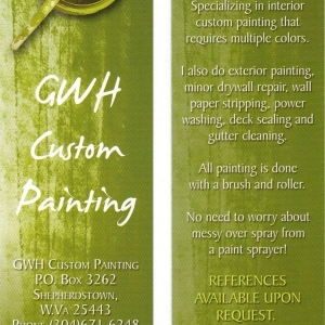 Shepherdstown GWH Custom Painting