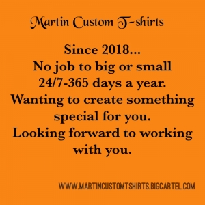 Photo of Martin Custom T-Shirts