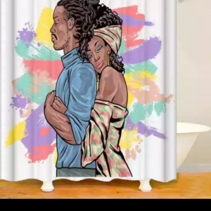 Photo of Melenated Love Shower Curtains
