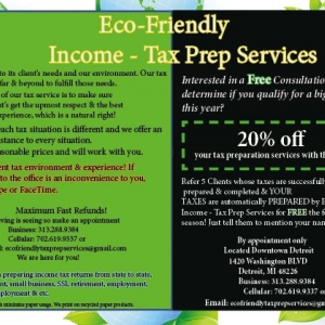 Photo of Eco - Friendly Income - Tax Prep Services