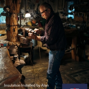 Photo of Insulation Installed by Alan