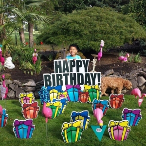 Photo of Think Pink Flamingo Flocking