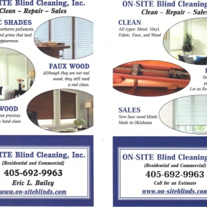 Photo of On-Site Blind Cleaning