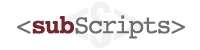 Photo of subScripts