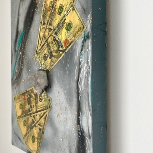 Photo of Vivid Luxury Painting and Detail