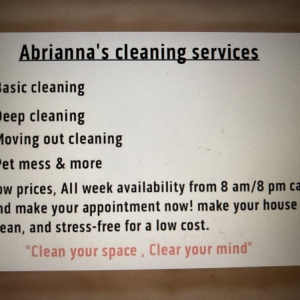 Photo of Abrianna's cleaning services