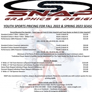 Rancho Cucamonga SNAP Graphics & Design