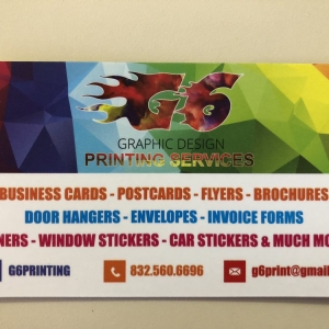 Houston G6 Printing
