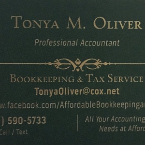 Photo of Tonya M Oliver Bookkeeping and Tax Service