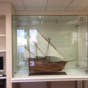 Photo of A Seel Glass and Board Up
