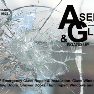 Photo of A Seel Glass and Board Up