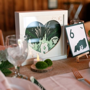Photo of A Paper Flower Wedding