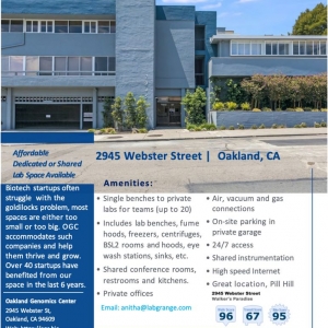 Photo of Oakland Genomics Center