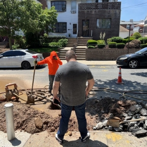 Photo of Subsurface Water Main and Sewer