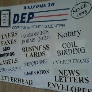 Photo of DEP Copying & Printing Center